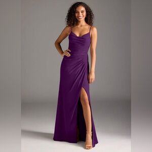 NWT Azazie Deandra Dress Grape 4